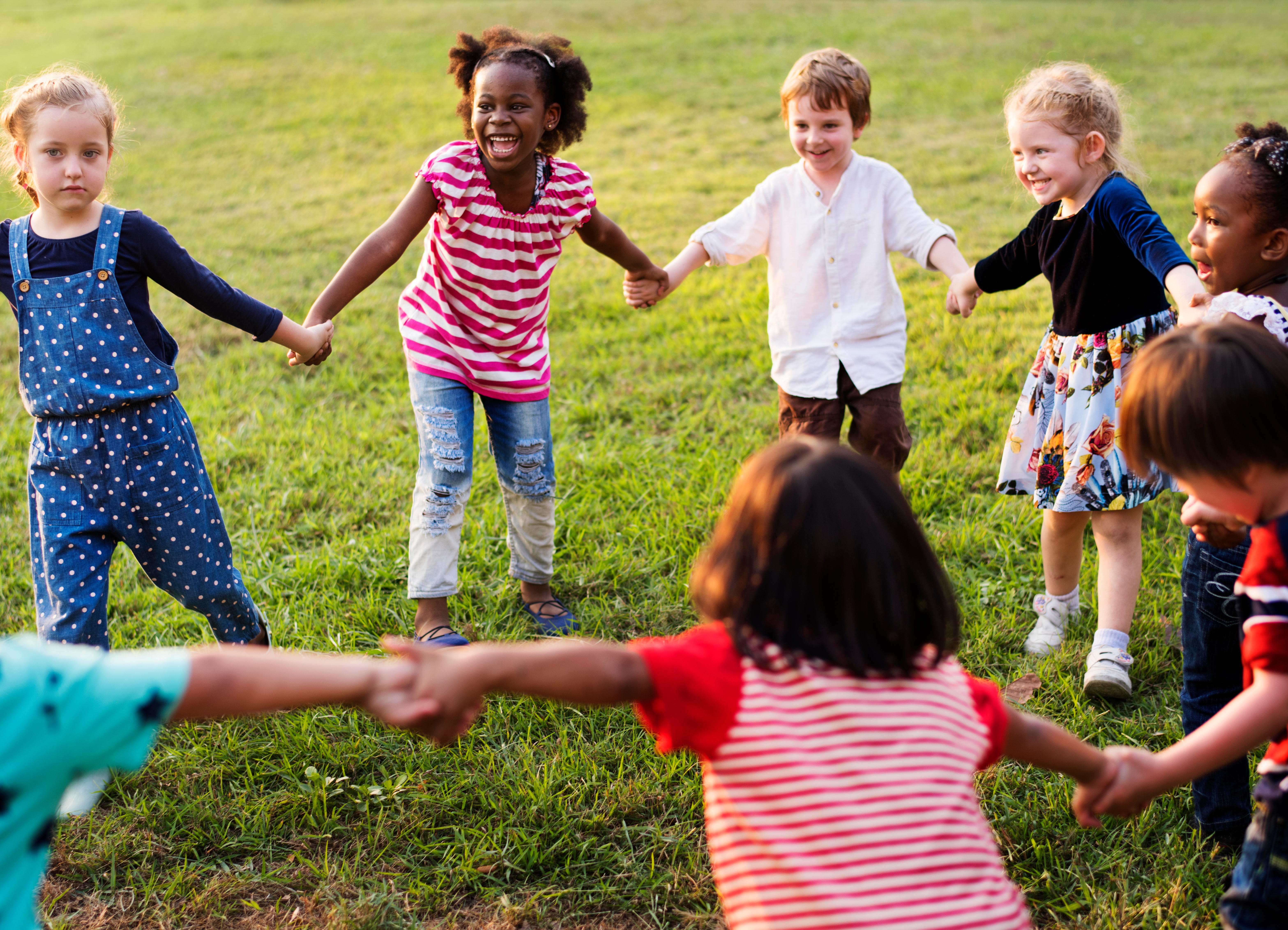 Kids having a fun time together